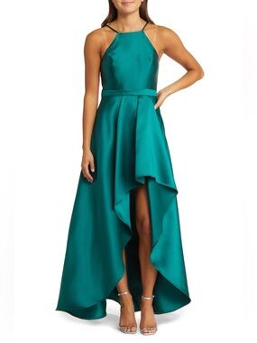 NWT Lulus Broadway Show Satin High-Low Gown Size Small